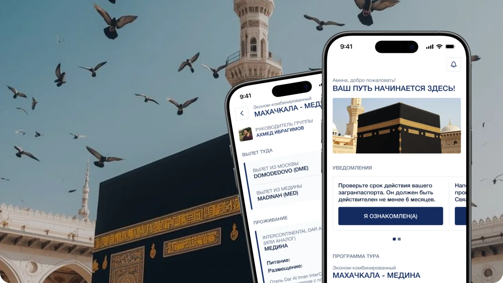 Интерфейс проекта Marwa